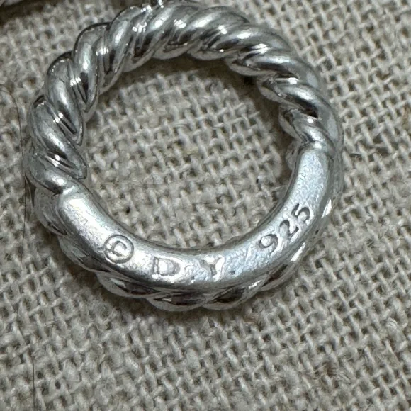 David Yurman Multi Strand Pearl Chain Toggle Bracelet .925